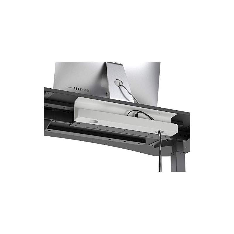 Monoprice Under Desk Cable Tray - Steel with Power Supply