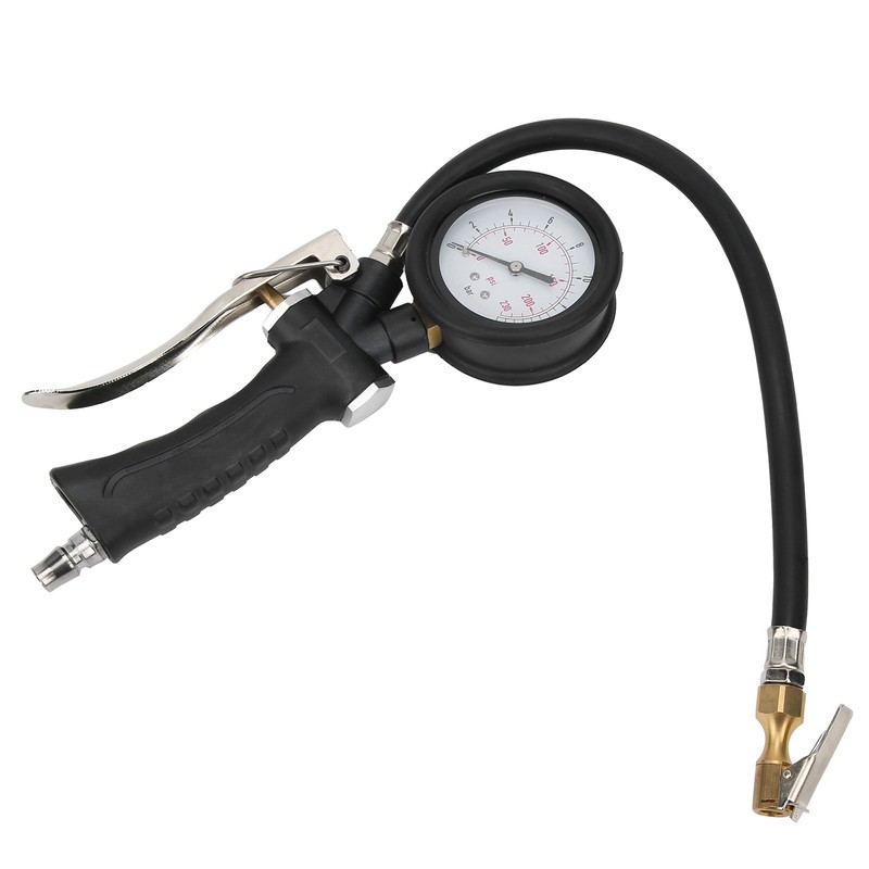 Tire Pressure Inflator Gauge Handheld for Car Motorcycle with Rotatable