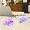 Cozlly Hole Punch Stapler Set, Purple Office Stapler Hole Punch,