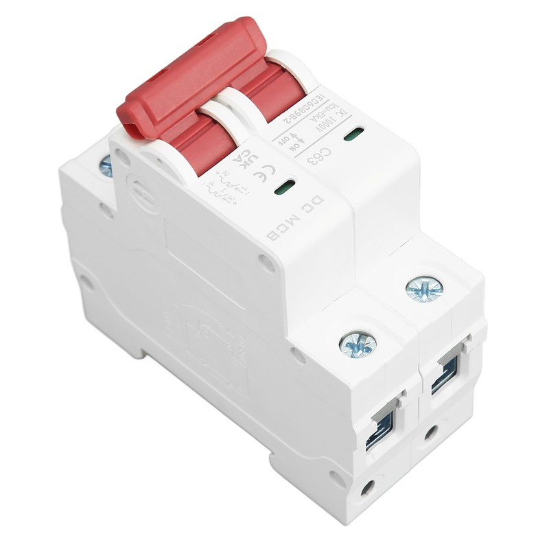 Circuit Breaker 2P DC 1000V MCB 63A Protection Switch 6000A