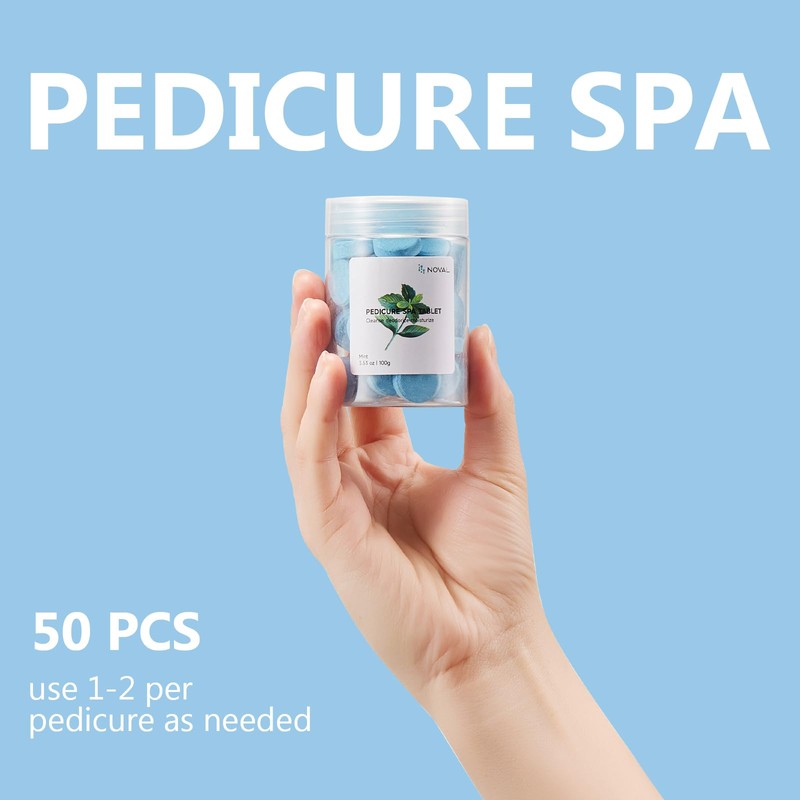 NOVAL Pedicure Supplies Spa Tablets Foot Bath Foot Soak for