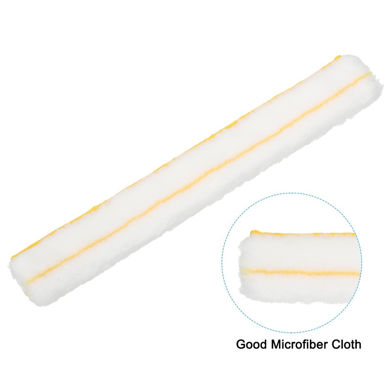 sourcing map 1 Pcs Microfiber Window Scrubber Replacement Head 17.72