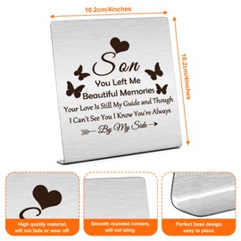Son Memorial Gift for Mom Sympathy Desk Decor Gifts Loss of Son Bereavement Gifts Ideas In Memory Of Gift Remembrance Gifts for Loss Of Loved Condolence Gifts Desk Decor Gift for Loss Grief Gifts