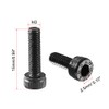 sourcing map M3x12mm Screw Cap Point Hex Socket Screws Bolts