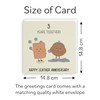 Hunts England - 3rd Wedding Anniversary Card - Leather Anniversary