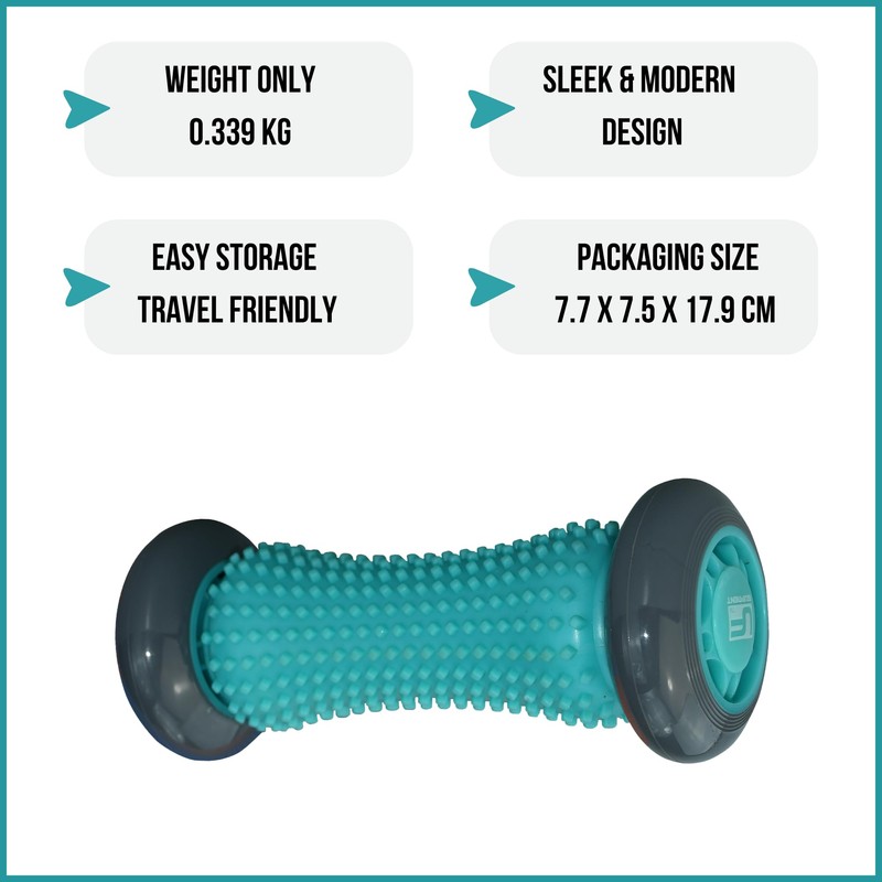 Urban Fitness Equipment Unisex' s Ufe Foot Massage Roller, Blue,