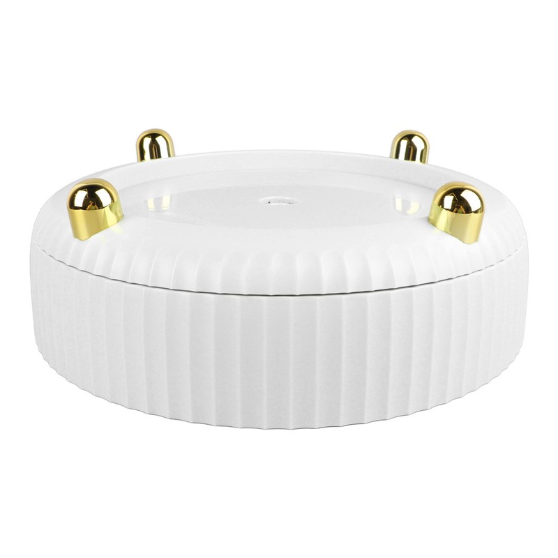 Rotatable Storage Tray Plastic Large Capacity Rotating Organizer Tray Desktop
