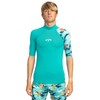 BILLABONG Mens Contrast Allover Rash Guard Set, Blue, M EU