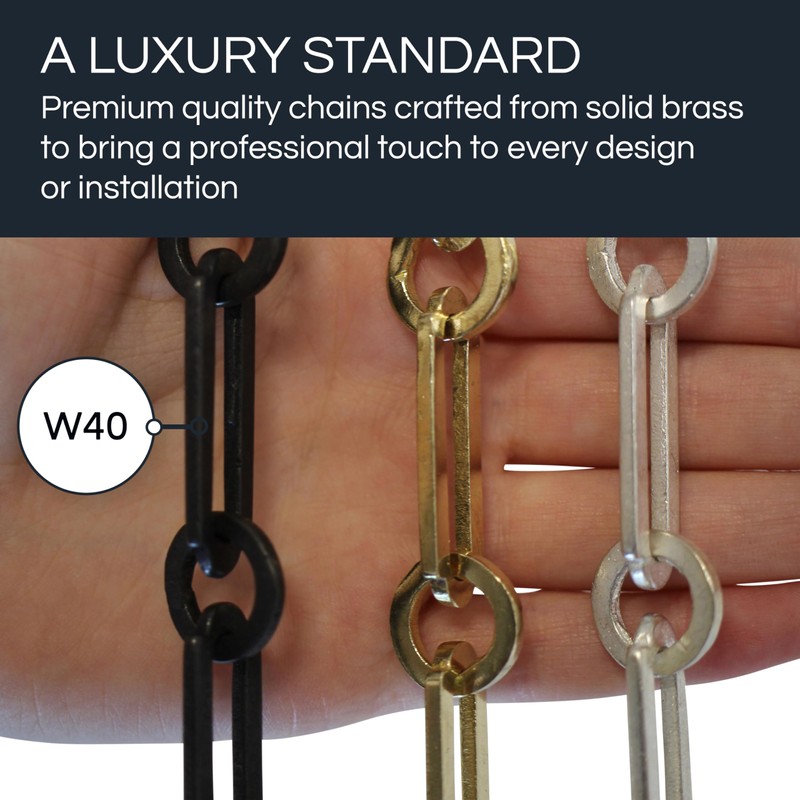 RCH Hardware CH-21-BRZ-3 Brass Chandelier Chain, Bronze (3 Feet)