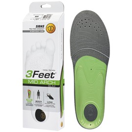Comfort Insoles, 3 Feet Slim Mid, Feet with Medium Arch, Suitable for Narrow Foot Shapes