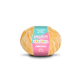 Circulo - Amigurumi Pelucia Yarn, Special Velvet Chenille Yarn for Amigurumi and Blanket, 144 yds, Worsted (7030 - Mustard)