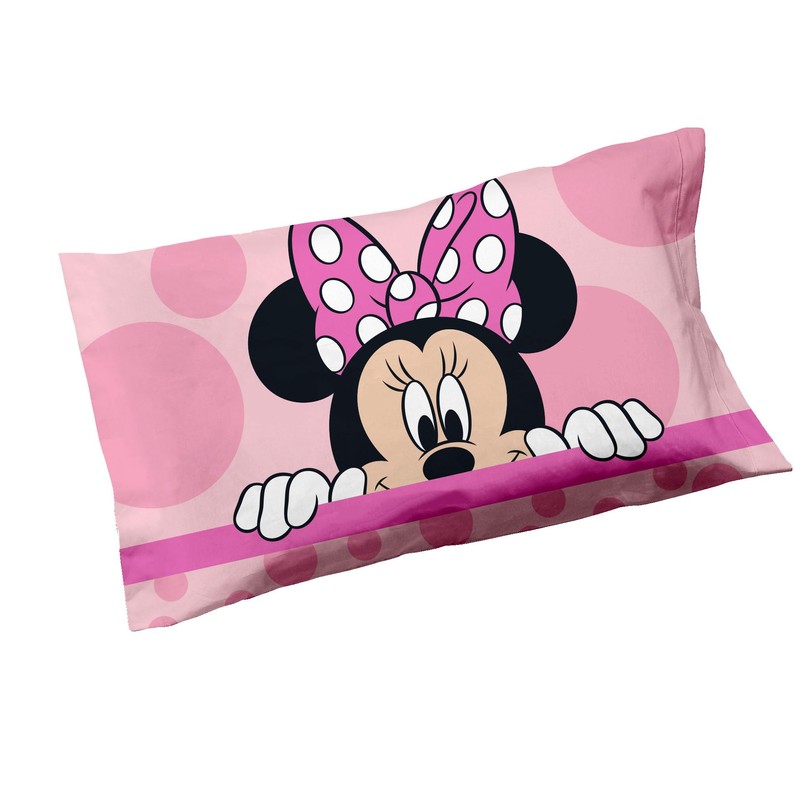 Minnie Set of 2 Cotton Pillowcases 100% Cotton 50 x