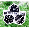 Bunco Dice Themed Christmas Ornament (B127)