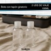 TECHZOCO Reisespender, Shampoo-Spender, 100 ml, Kosmetikflasche, geeignet für Flugreisen, 2