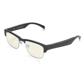 Smart Glasses, Bluetooth Audio Sunglasses, Hands-Free Calls, Music, Wireless Bluetooth Sunglasses with Open-Ear Headphones for Cycling, Running, Shopping (Silver Frame)