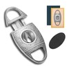 Cigar Cutter Stainless Steel Bronze Engraved V Cut Blade Cigar