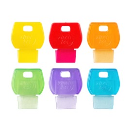 Nite Ize IdentiKey Covers, Color Coded ID Key Labels, Key Identifier Caps, Assorted 6 Pack