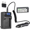 Kastar 1-Pack NP-FC11 Battery and LCD AC Charger Compatible with