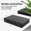 PBAEGAV Patch Panel 6 Port 0.5U with Inline Cat7 Keystone
