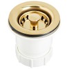 Nantucket Sinks NS-403PB Junior Duo Basket Strainer, Polished Brass