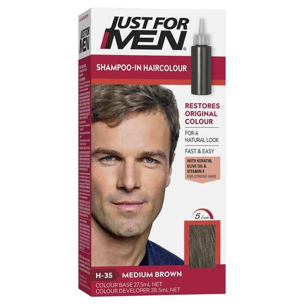 Just for Men Hair Colour Natural Medium Brown