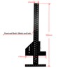 Telituny Woodworking Ruler, 28 cm/11 Inch Multi-Sliding Depth Gauge Aluminium