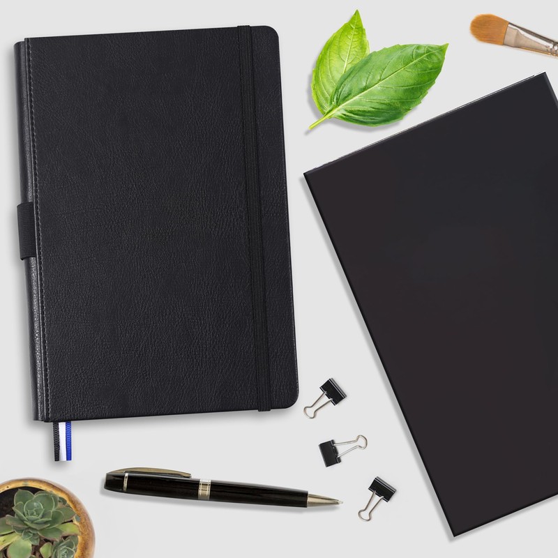 Rukasto Thick A5 Hardcover Notebook/Journal, 120gsm College Ruled Lined Premium
