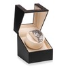 Efaithtek Automatic Single Watch Winder in Black Carbon Fiber Leather