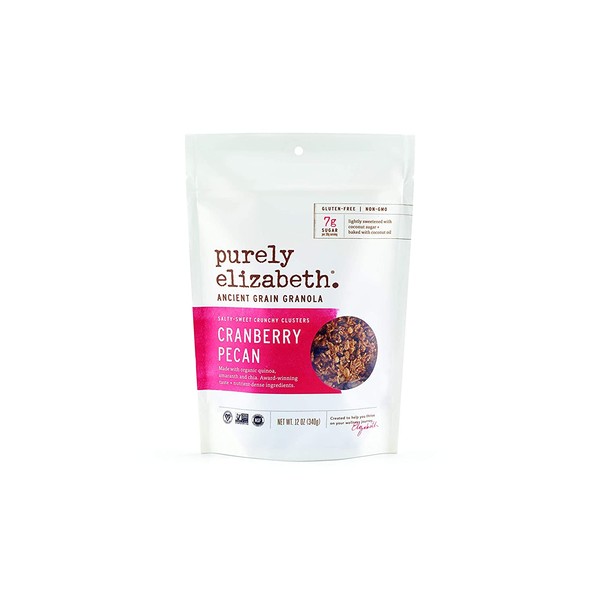 purely elizabeth Ancient Grain Granola, Cranberry Pecan, 12 Ounce