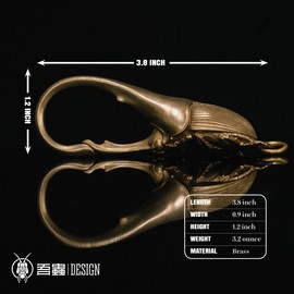 WOOTRON Fun Personality Gift-Long Halberd Hook-Copper Pendant Crawling Pet Insect Keychain