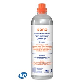 SANZ Hypoallergenic Eco-Friendly Laundry Detergent - Free and Clear for Sensitive Skin, Gentle for Babies, Ultra Concentrated, HE, Dye Free, Superior Cleaning Odor & Stain Remover, 192 Loads (3 Pack)