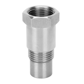 Nicear Sauerstoffsensor-Dichtungsadapter M18 x 1,5 Edelstahl O2-Sensor-Dichtungsadapter Katalysator-Fix Motorlicht Sauerstoffsensor-Sockel-Kit Schwarz