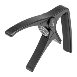 Guitar capo for Acoustic and Electric Guitar with 6 String Made of High-grade Lightweight Zinc alloy Material(Black capo)