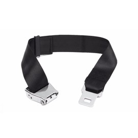 Sicherheitsgurt Verlängerung, Gurtverlängerung Flugzeug, Autogurt Für Schwangere，mit Edelstahl Gürtelschnalle Clip 25-80 cm für Schwangere Reisen, Schwarz