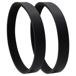 YXT 135J6 New Rubber Poly V Black Planer Drive Belt for Ryobi AP10 AP-12, RIDGID 662329001, Delta 22-540 22-546 TP300 Planers Pack of 2