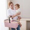 BabbleRoo Diaper Caddy: Large Capacity Diaper Organizer Basket, Perfect for