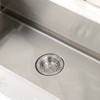 Luxier KS01-B 3 1/2" Drop-in Kitchen/Bar Sink Basket Strainer, Stainless