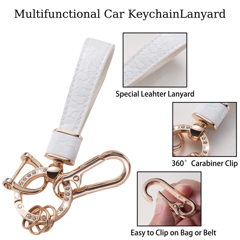 CACARLIKE for Dodge Key Fob Cover with Dodge Keychain, Car