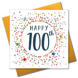 Pom Pom "100th" Greeting Card