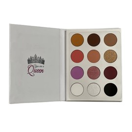 Beautiful By Pinky Prismatic Eyeshadow Palette, 12 color Matte & Shimmer Highly Pigmented, 100% Cruelty Free Make-up, Professional Makeup That Last All Day, Natural Eyeshadow Cosmetics travel Size
