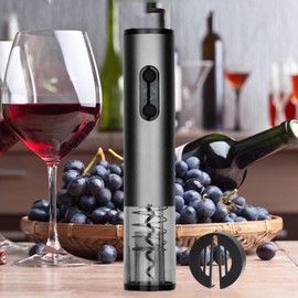 Electric Wine Opener - Automatic Opener with Foil Cutter | Automatic Wine Corkscrew, Beverage Opener for Home, Restaurant, Kitchen