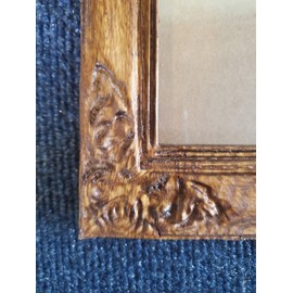 Skeeter's Row 5x7 Picture Frame Carved in Real Wood - Handcrafted