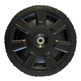 YARDMAX 11in. X 1.6 in. Replacement Free/Non-Drive Rear Wheel for Push/Non Self-propelled Lawn Mowers