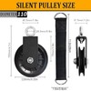 Cable Pulley 4.36 in 360 Degree Rotation Traction Silent Smooth
