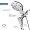 Moen Verso Chrome Round Rain Shower Head and Detachable Handshower