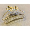 Hair Claws & Clamps Silver Plated Flower Design Hair Claws