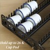 RECAPS Crystal Tempered Glass Coffee Pod Drawer Organizer Compatible with