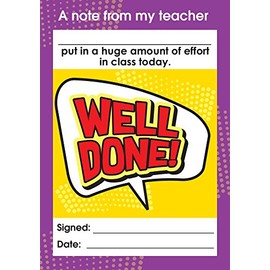 SuperStickers Huge Effort Well Done Praise Note Pad, DNP14134