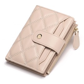 SENDEFN Women's Small Purse with RFID Protection Women's Leather Wallet with Many Compartments and Zip Coin Compartment, Core Color, Fastened