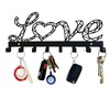 YXE Metal Key Holder Wall Mount, 8 Hooks, Key Organizer